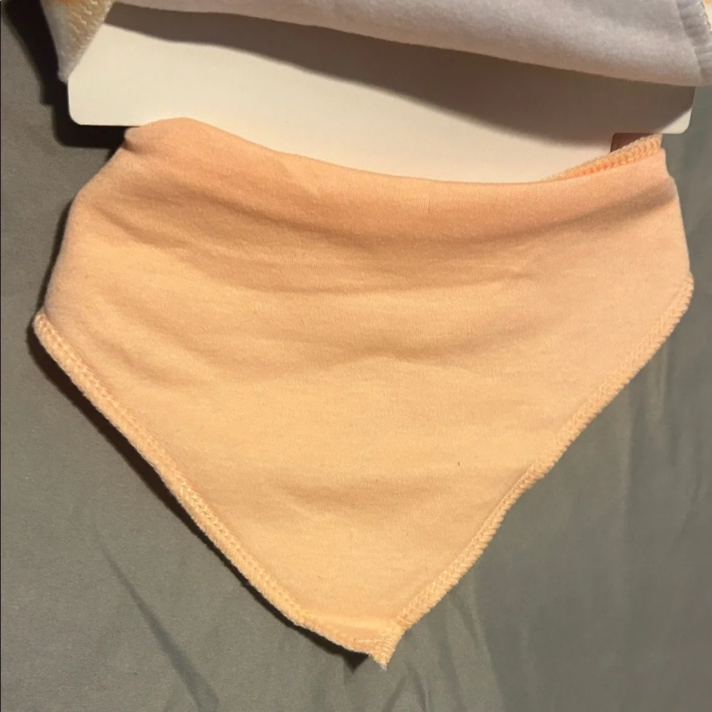 Little Pumpkin Bandana Bibs - Gray(w/ embroidery), Yellow (Plaid) and Orange